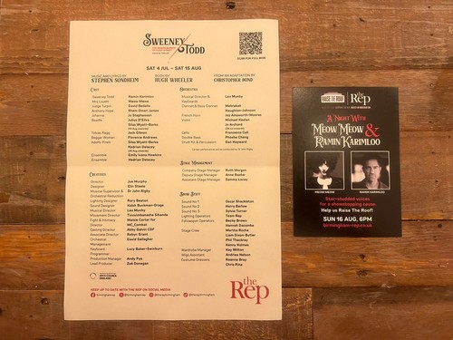 Sweeney todd signed song - todd,