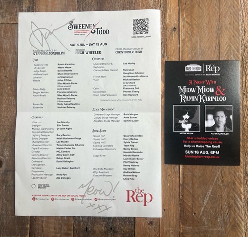 Sweeney todd signed song - -,