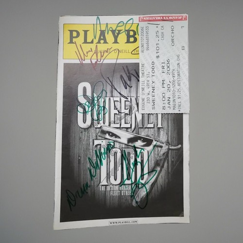 Playbill autografato firmato - , a