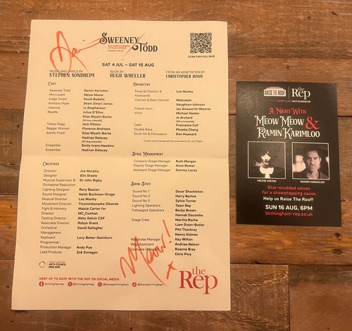 Sweeney todd signed - sweeney,