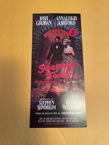 Sweeney todd broadway promo - todd,