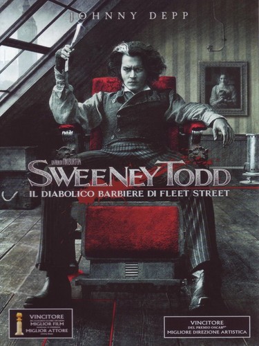 Dvd sweeney todd - sweeney, diabolico