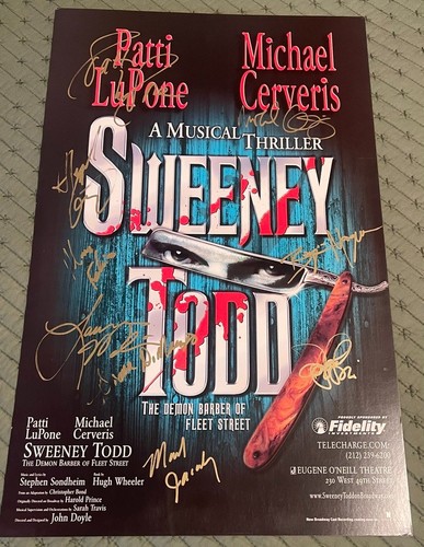Poster firmato sweeney todd - poster,